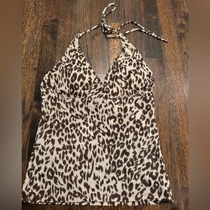 Cheetah top. So cute, barely worn.